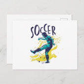 Kleur voetafdruk briefkaart (Voorkant / Achterkant)