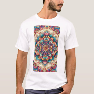 kleur vol bloemen t-shirt