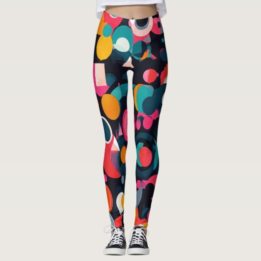 Kleur vol leggings (Voorkant)