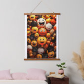 Kleur volledige emoji - Wall Art Hangend Wandkleed (Slaapkamer)