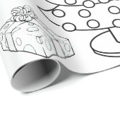 Kleur voor kerstbomen voor kinderen cadeaupapier (Rol Hoek)