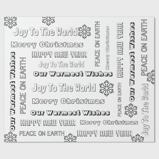 Kleur voor oudere Kinderen/volwassenen met kerstmi Cadeaupapier (Vlak)