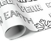 Kleur voor oudere Kinderen/volwassenen met kerstmi Cadeaupapier (Rol Hoek)