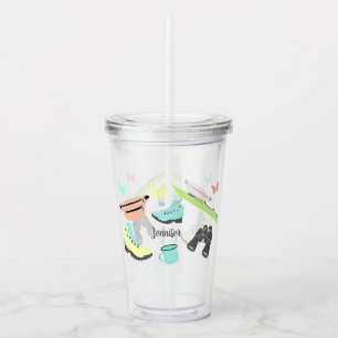 Kleur voor outdooravontuur, aangepast acryl drinkbeker