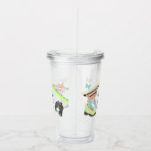 Kleur voor outdooravontuur, aangepast acryl drinkbeker (Rechts)