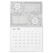 Kleur voor Volwassen bloemen 2023, Kleur uw eigen Kalender (Mar 2026)