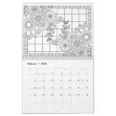 Kleur voor Volwassenen, kleur uw eigen agenda Kalender (Feb 2026)
