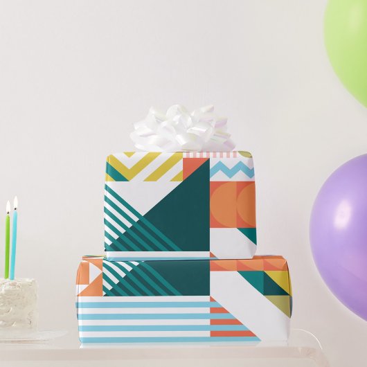 Kleur Vormgevend Patroon Inpakpapier