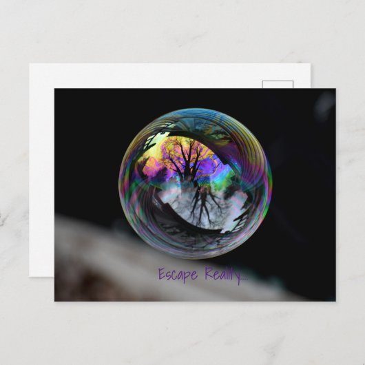 Kleur vs. zwart/wit briefkaart (Voorkant / Achterkant)