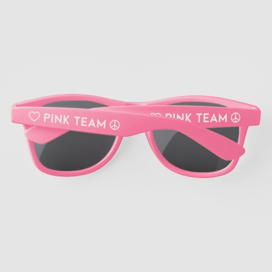 Kleur War Pink Team Zonnebril (Achterkant)