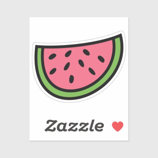 Kleur watermeloen Aangepaste vinylSticker Sticker (Vel)