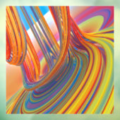 Kleur waterval raamsticker (Vel 3)
