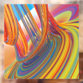 Kleur waterval raamsticker (Vel 2)