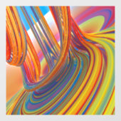 Kleur waterval raamsticker (Vel)