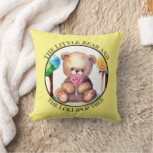 Kleur Waterverf van een Beren Sierkussen (Deken)