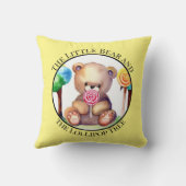 Kleur Waterverf van een Beren Sierkussen (Achterkant)