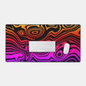 Kleur Wavy Gestreepte Design Desk Mat (Keyboard & Muis)