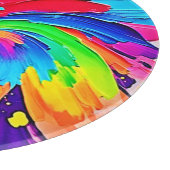 Kleur werveling: Abstracte kunst Snijplank (Hoek)