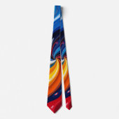 Kleur wervelingen Mannen necktie Stropdas (Voorkant)