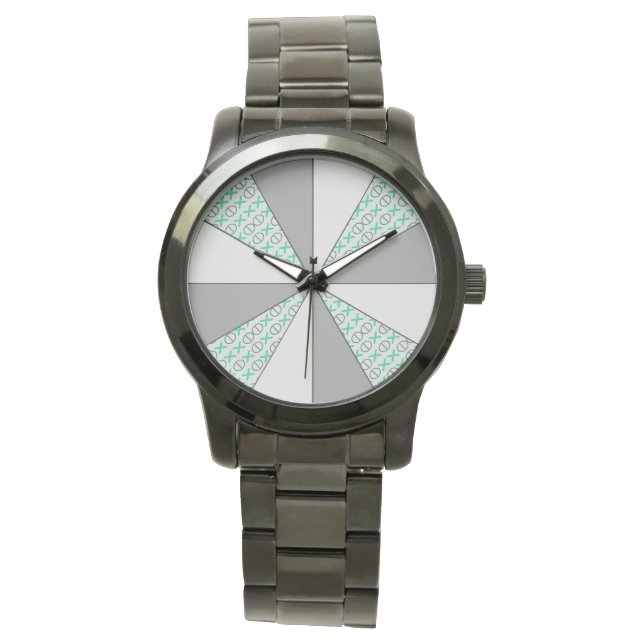 Kleur Wiel Grijs instelbare Code Horloge (Voorkant)