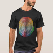 Kleur Wiel Hand Getrokken Digitale Rainbow Art T-shirt (Voorkant)