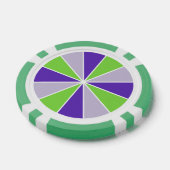 Kleur Wiel / Rays aangepaste poker chips (Enkel)