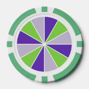 Kleur Wiel / Rays aangepaste poker chips