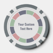 Kleur Wiel / Rays aangepaste poker chips (Achterkant)