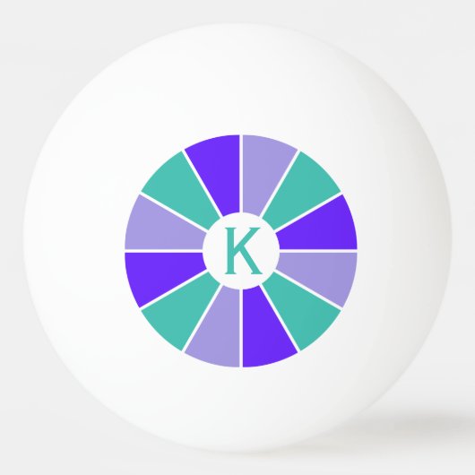 Kleur Wiel / Stralen aangepaste ping pong ballen (Voorkant)