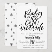 KLEUR WIJZIGEN - Moderne uitnodiging tot Baby show (Voorkant / Achterkant)
