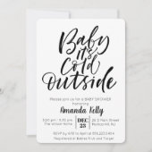 KLEUR WIJZIGEN - Moderne uitnodiging tot Baby show (Voorkant)