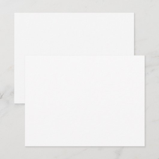 kleur wit briefkaart (Voorkant / Achterkant)