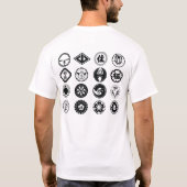Kleur Yakuza T-Shirt met backprint (Achterkant)