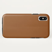 kleur zadelbruin Case-Mate iPhone case (Achterkant (horizontaal))