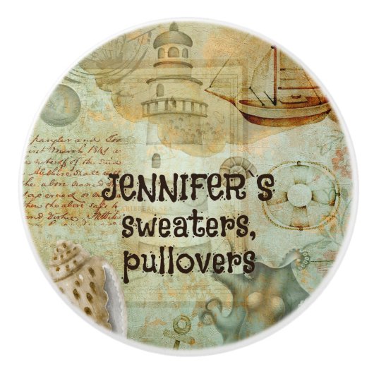 Kleur zandkorrelig zandkorrelig Kustdouane Keramische Knop (Voorkant)