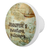 Kleur zandkorrelig zandkorrelig Kustdouane Keramische Knop (Rechts)