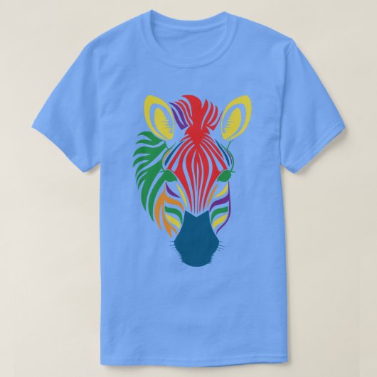 Kleur Zebra 1 T-shirt (Design voorkant)