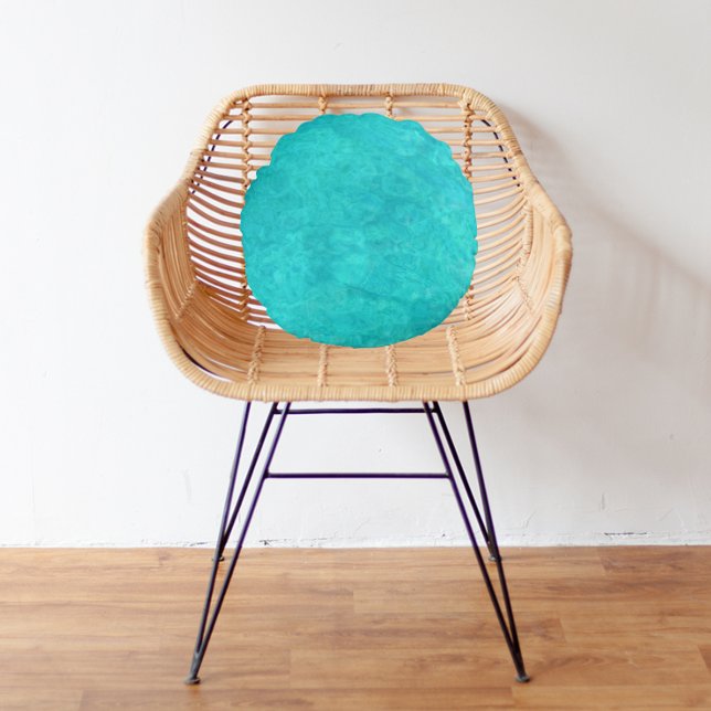 Kleur zeeblauw water rond kussen (In Situ)