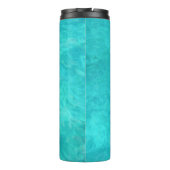 Kleur zeeblauw water thermosbeker (Achterkant)