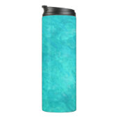 Kleur zeeblauw water thermosbeker (Geroteerd rechts)