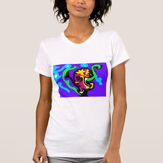 Kleur zeepaardje t-shirt (Voorkant)