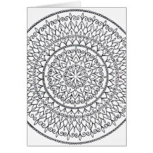 Kleur zelf getekend door de ingewikkelde Mandala A