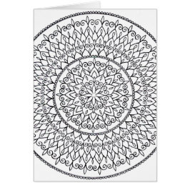 Kleur zelf getekend door de ingewikkelde Mandala A