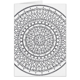 Kleur zelf getekend door de ingewikkelde Mandala A
