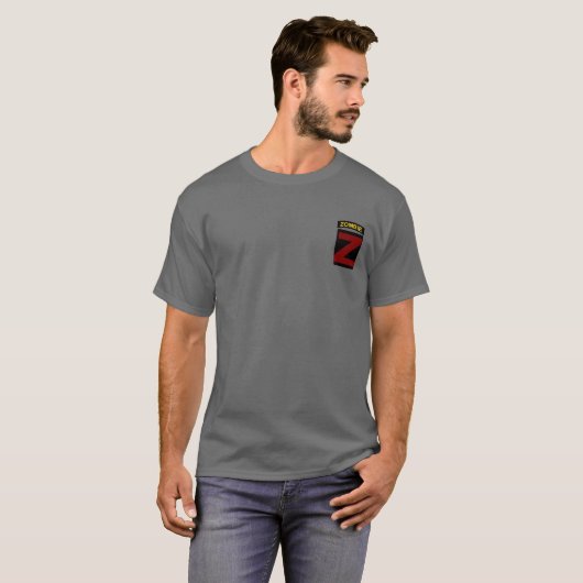 Kleur Zombie Tab en T-shirt patch (Voorkant volledig)