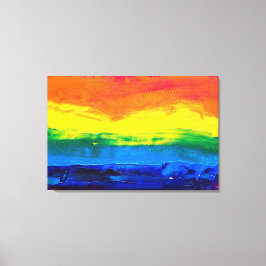 kleur, zwart, lijnen, abstract, kunst, decor, schi canvas afdruk