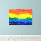 kleur, zwart, lijnen, abstract, kunst, decor, schi canvas afdruk (Insitu (Houten vloer))