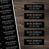 Kleur zwart of een waterdicht kleurnaamnummer labels