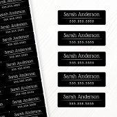 Kleur zwart of een waterdicht kleurnaamnummer labels