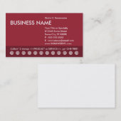 kleuraanpasbare ponskaart klantenkaartje (Voorkant / Achterkant)